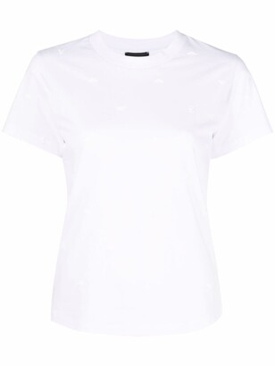 Emporio Armani embossed logo crew-neck T-shirt