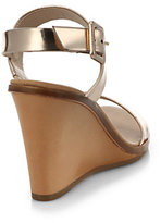 Thumbnail for your product : Kate Spade Metallic Leather Nice Wedge Sandals