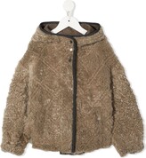 Thumbnail for your product : BRUNELLO CUCINELLI KIDS Shearling Padded Jacket