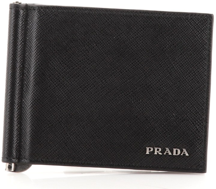 prada card holder money clip