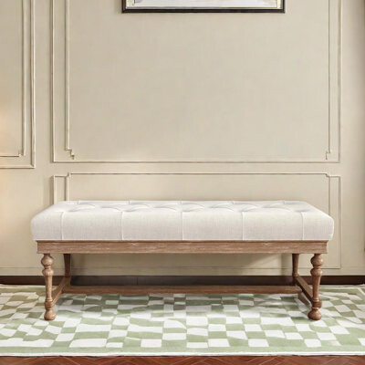 Bench wooden closet entrance for resting