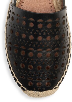 Alaia Perforated Leather Espadrilles - ShopStyle