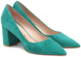 turquoise suede shoes