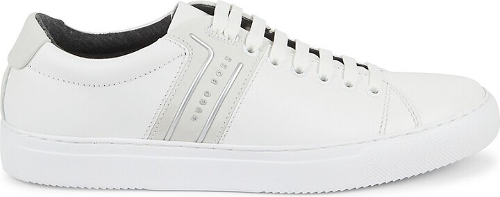 Boss Hugo Boss Enlight Leather Tennis Runners - ShopStyle Lace-up Shoes