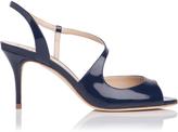 Thumbnail for your product : LK Bennett Palmita Patent Leather Asymmetric Strappy Sandal