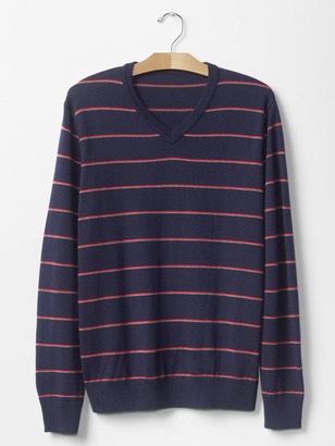Gap Merino wool stripe slim fit sweater