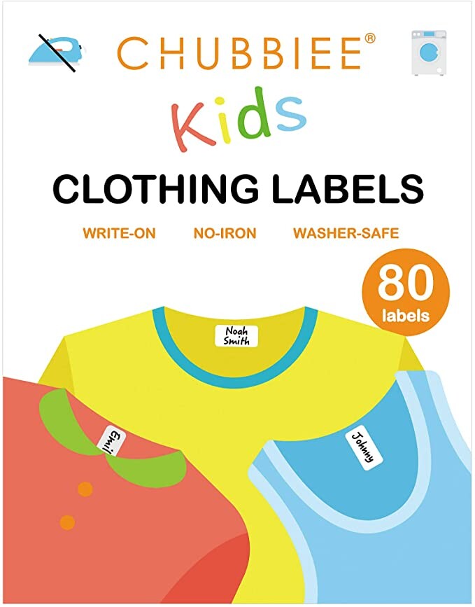 No Iron Clothing Fabric Labels, Washer & Dryer Safe, Writable, Great on  Kids Name Clothes Masks, Daycare Label and Nursing Home, 48-Pack, New Size