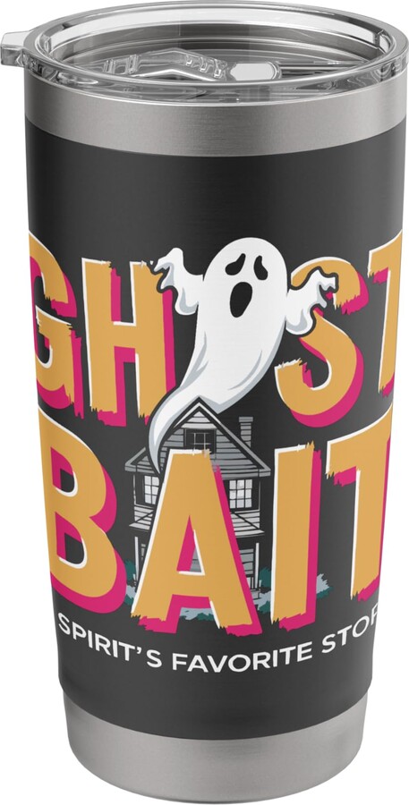 Ghost Bait Halloween SteMi Apparel Ghost Bait Paranormal Investigator Ghost Hunting Halloween Stainless Steel Insulated Tumbler
