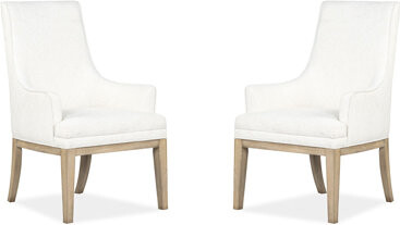 Lark Manor Upholstered Host Chair Two Pack