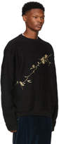 Thumbnail for your product : Haider Ackermann Black Floral Embroidered Sweatshirt