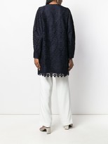 Thumbnail for your product : Emporio Armani Macrame Geometric Patterned Coat