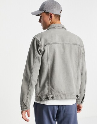 Topman denim jacket in grey - GREY