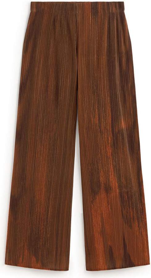 Thinking Mu Orange Relaxed Pleated Maro Pants