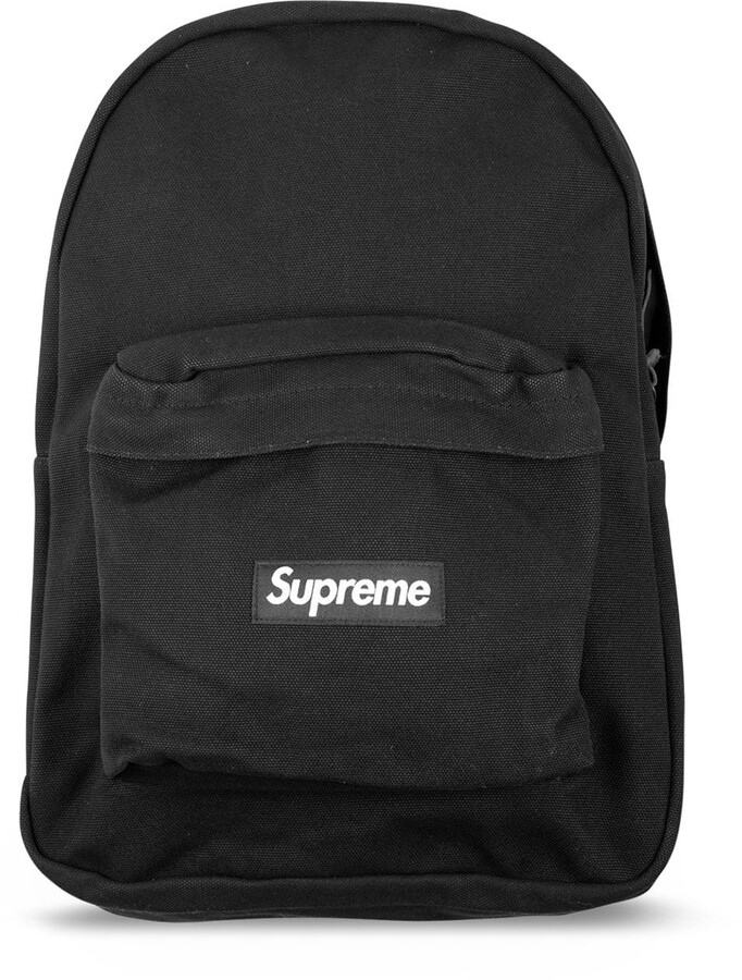 Supreme Logo Canvas Backpack - ShopStyle