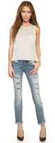 Thumbnail for your product : Blank Relaxed Straight Leg Jeans with Lining