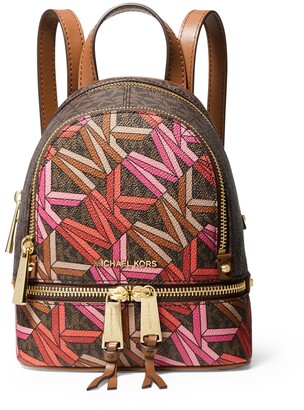 MICHAEL Michael Kors Rhea Mini Graphic Logo Backpack - ShopStyle