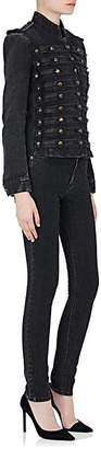 Saint Laurent Women's Stretch-Cotton Skinny Jeans - Black