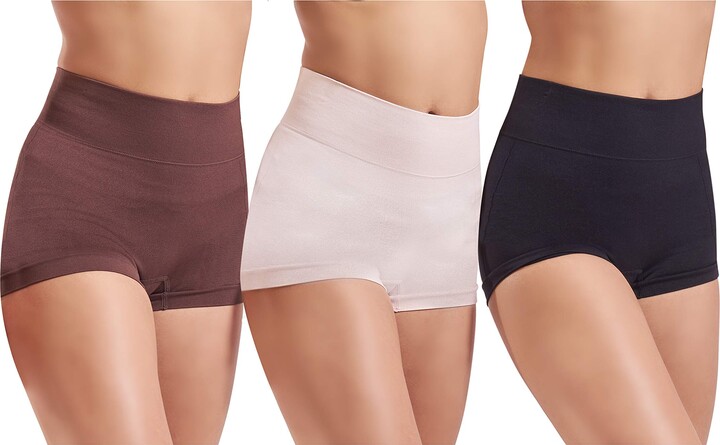  Reebok Womens Underwear - 3 Pack Seamless Long Leg