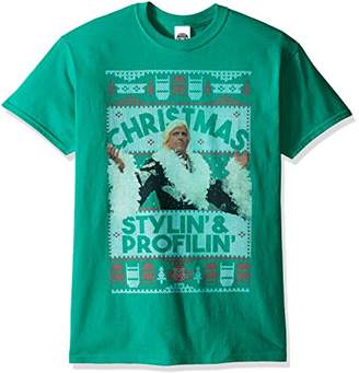 WWE Men's Ric Flair Stylin and Profilin Ugly Christmas T-Shirt