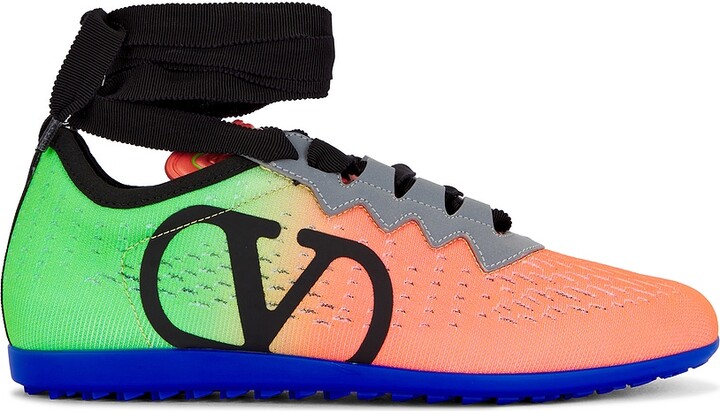 Valentino Garavani Chromathon Sneaker in CoralGreen