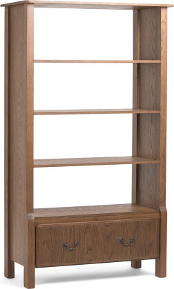 TJMAXX 43X19X75 Caroline Solid Oak Bookcase
