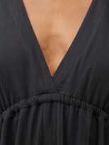 Thumbnail for your product : Loup Charmant Magellan Empire-waist Organic-cotton Hopsack Dress - Black