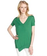 Thumbnail for your product : Autumn Cashmere emerald green cotton cashmere blend t-shirt