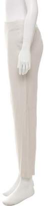 Donna Karan High-Rise Straight-Leg Pants w/ Tags white High-Rise Straight-Leg Pants w/ Tags