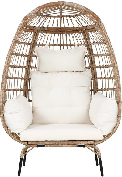 BestMassageEggChairEggBasketChair352lbCapacityforPatioGardenLivingRoomWhite