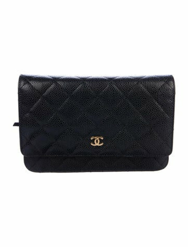 Chanel Classic Quilted Wallet On Chain Black ShopStyle