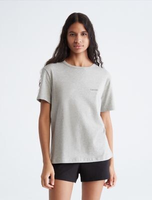 Calvin Klein Women's Gray T-shirts on Sale | ShopStyle