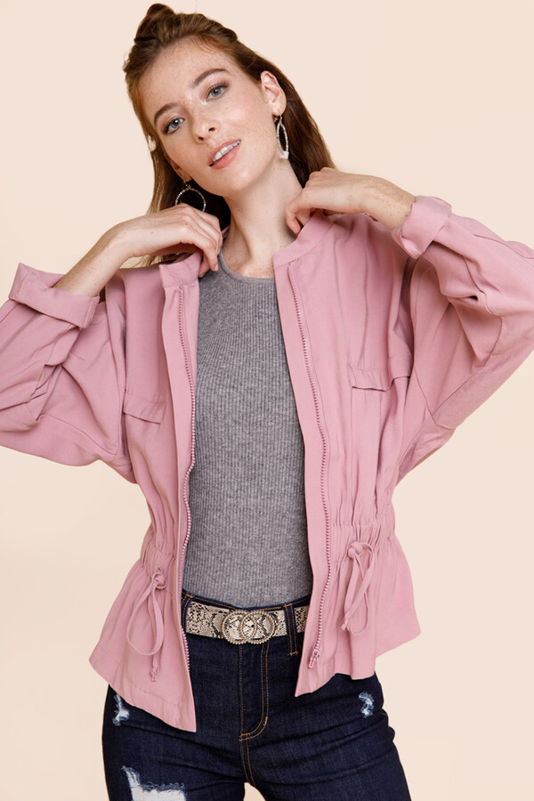 mauve utility jacket
