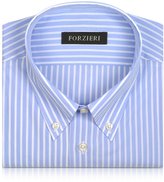 Thumbnail for your product : Forzieri Striped Light Blue and White Cotton Shirt