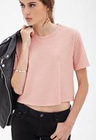 Thumbnail for your product : Forever 21 Boxy Matelassé Top