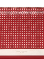 Thumbnail for your product : Saint Laurent Lutetia Micro Studs Leather Clutch