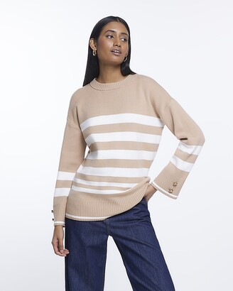 River Island Womens Black pie crust collar knitted jumper - ShopStyle  Knitwear