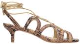 Thumbnail for your product : Zimmermann Animalier Leather Sandals