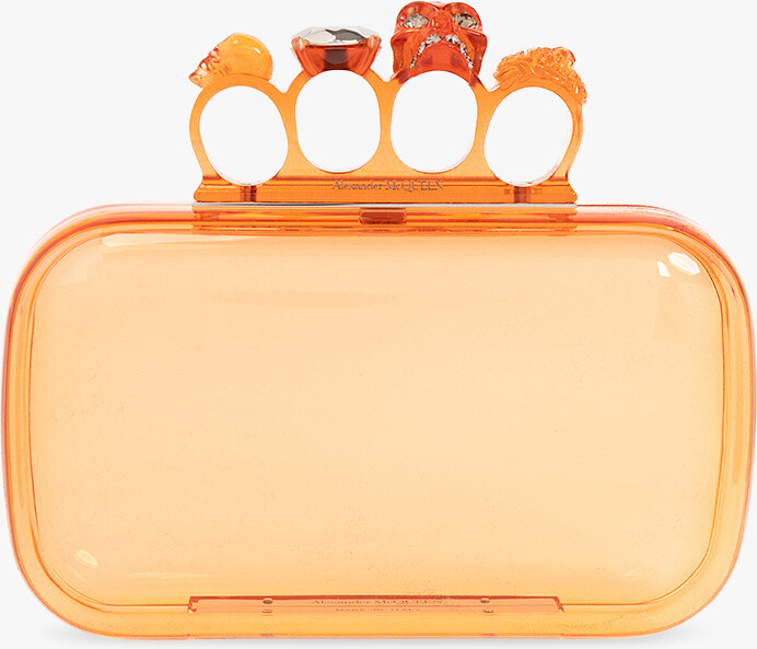 Alexander McQueen Sunset Orange Slash Bag