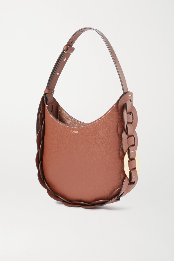 Chloé Darryl Small Braided Smooth And Texturedleather Shoulder Bag