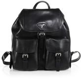 Thumbnail for your product : Prada Soft Calf Double-Pocket Backpack