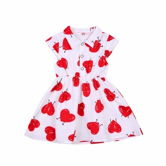 Loxdonz Girls Suspender Skirt Infant One Piece Ruffled Casual Strap Sundress Summer Outfit Clothes
