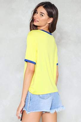 Nasty Gal Hang Out Ringer Tee