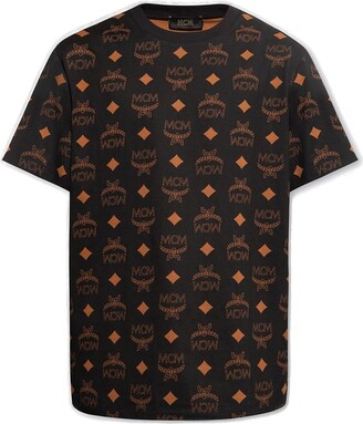 Large Bandana Monogram Print Shirt in ECOVERO™ Black