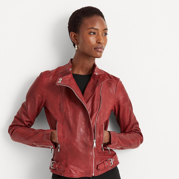 Genuine Soft Lambskin Leather Jacket for Womens Designer Wear LFWN188 