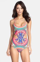 Thumbnail for your product : Mara Hoffman Reversible Lace-Up One-Piece Swimsuit