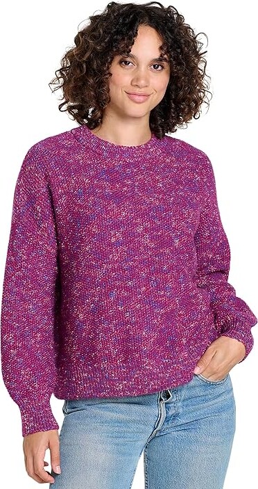 Toad&Co Twigtree Button Back Sweater Women's Sweater Boysenberry : MD, Cotton
