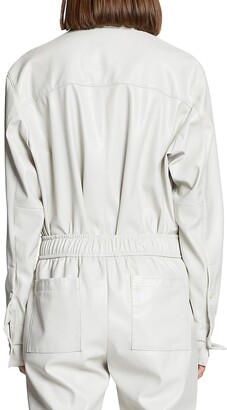 Proenza Schouler White Label Faux Leather Shirt