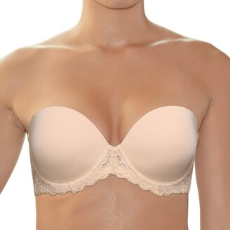 Plusexy Womens Strapless Underwire Bra Push Up Invisible Multiway