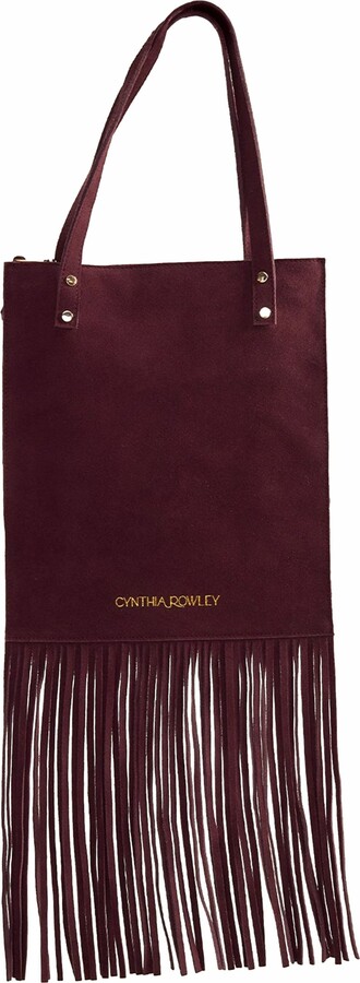 Cynthia Rowley Felicity Fringe Suede Tote