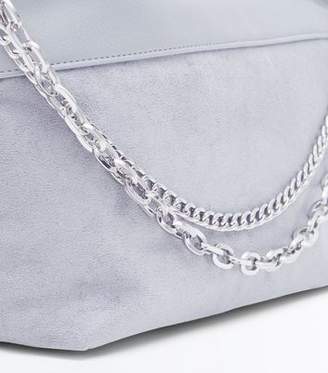 New Look Dark Grey Chain Shoulder Bag